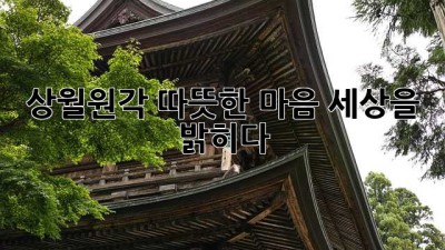 상월원각: 따뜻한 마음, 세상을 밝히다